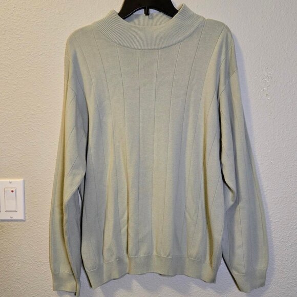 Dressbarn Pale Mint Green Mock Neck Knit Pullover Sweater - Picture 5 of 6